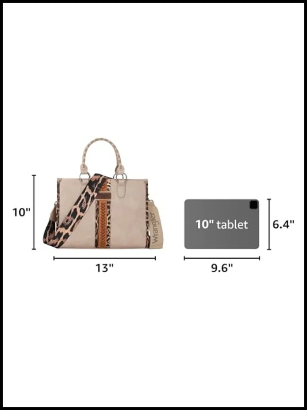 Woven Faux Leather Tote Shoulder Bag with Leopard Print